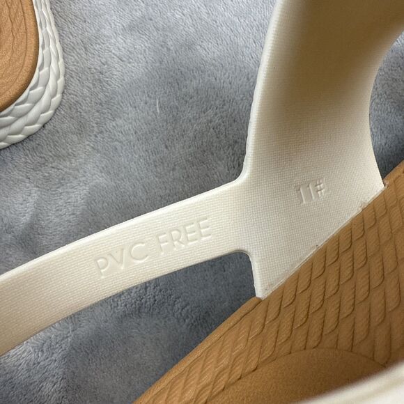 REEF Women’s Water Vista Sandals Size 11 White Tan Platform Slide PVC-Free - Picture 6 of 8